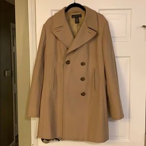 Banana Republic lined wool tan/camel topcoat.